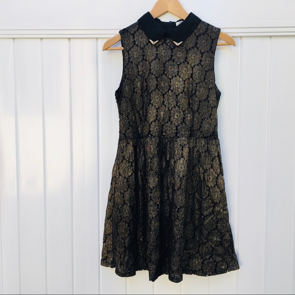 Asos The Style London Sleeveless Dress with Collar